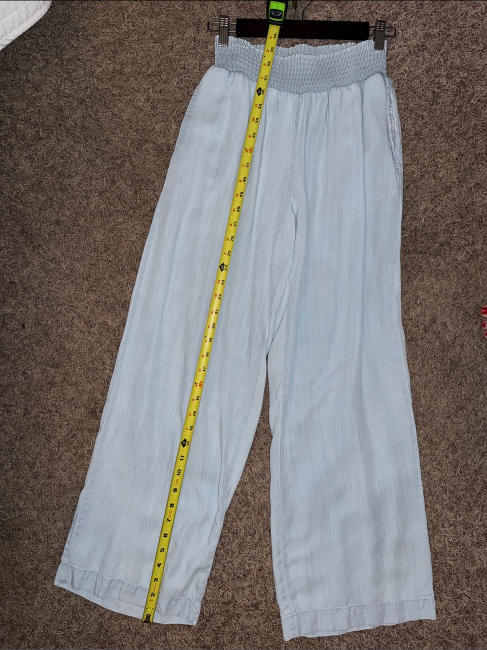 BoHo/Korean Baggy Fit Tencel Pants in Denim Blue M - Picture 6 of 10